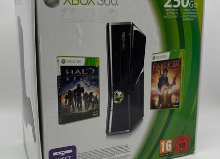 Microsoft Xbox 360 S Slim Set 250GB in OVP - ohne Halo & Reach! - #A2-06