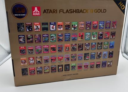 Atari Flashback 8 Gold HD - 120 eingebaute Spiele + 2 Controller - SEHR GUT - #A3-06