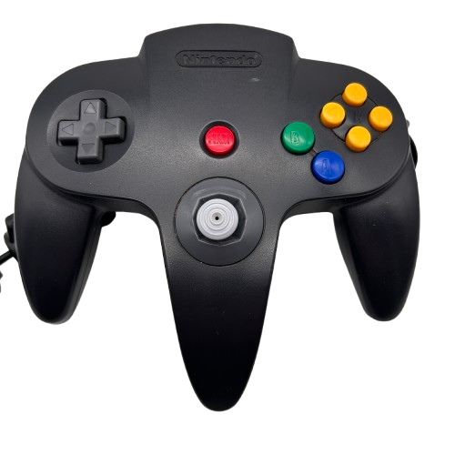 N64 - Original Nintendo Controller schwarz - gut - NUS-005 - #35