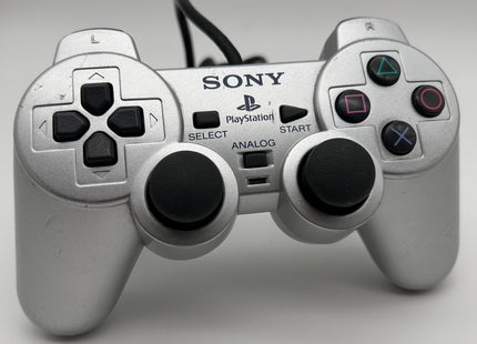 Playstation 2 Controller silber - PS2 - guter Zustand - #14