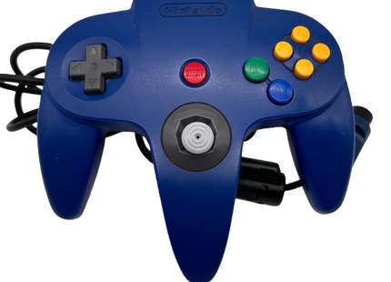 N64 Controller original blau - Zustand akzeptabel (Stick leiert) - #014