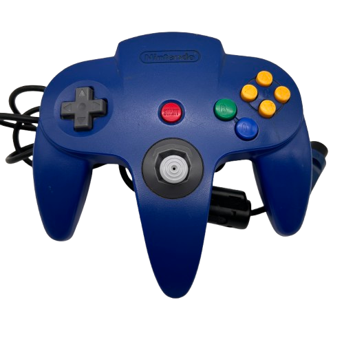 N64 Controller original blau - Zustand akzeptabel (Stick leiert) - #014