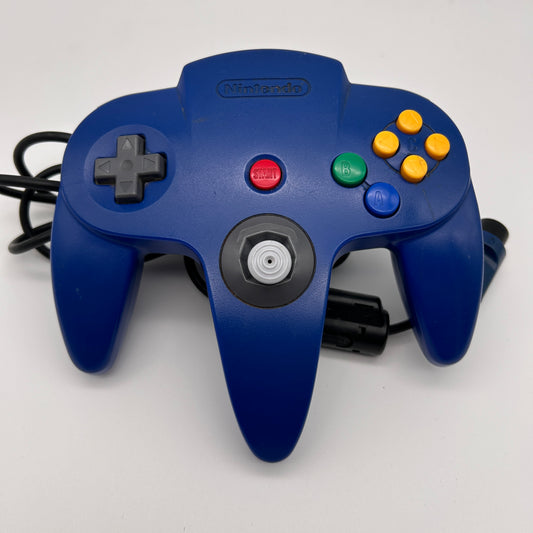 N64 Controller original blau - Zustand akzeptabel (Stick leiert) - #014