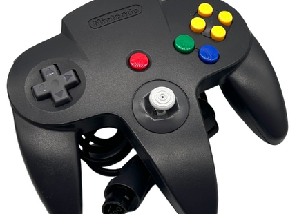 N64 Controller original schwarz - sehr guter Zustand #021