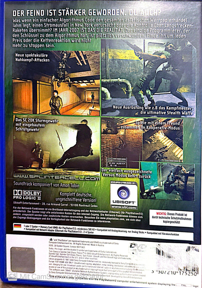 Splinter Cell Chaos Theory PS2 #63