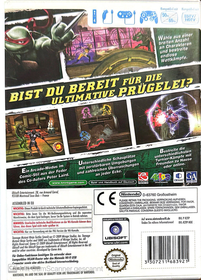 Teenage Mutant Ninja Turtles Smash-up Nintendo Wii #62