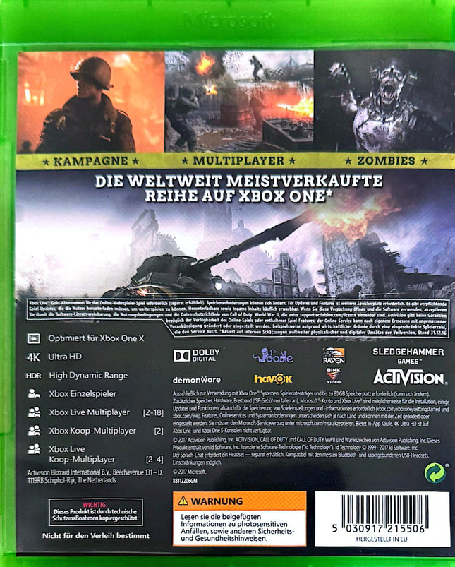 Call of Duty World war 2 WWII [Xbox One] #53