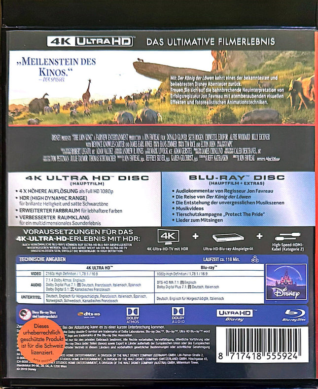 Disney König der Löwen [4K Ultra HD] #53