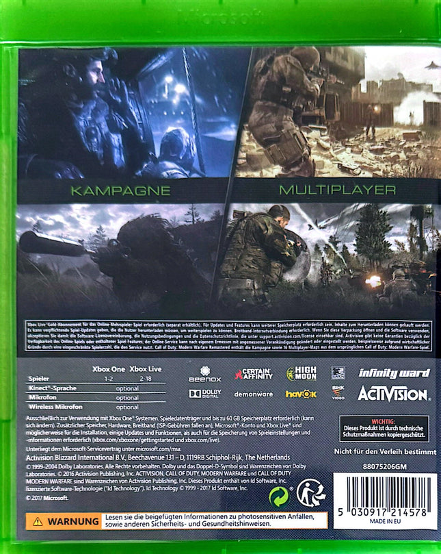 Call of Duty Modern Warfare Remastered [Xbox One] #53