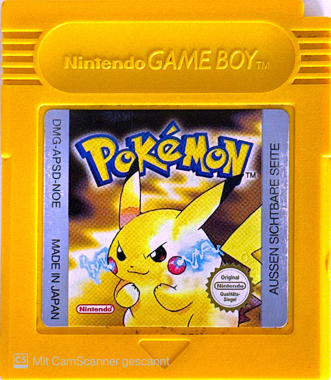 Pokémon [Nintendo] Gameboy gelbe Edition #01