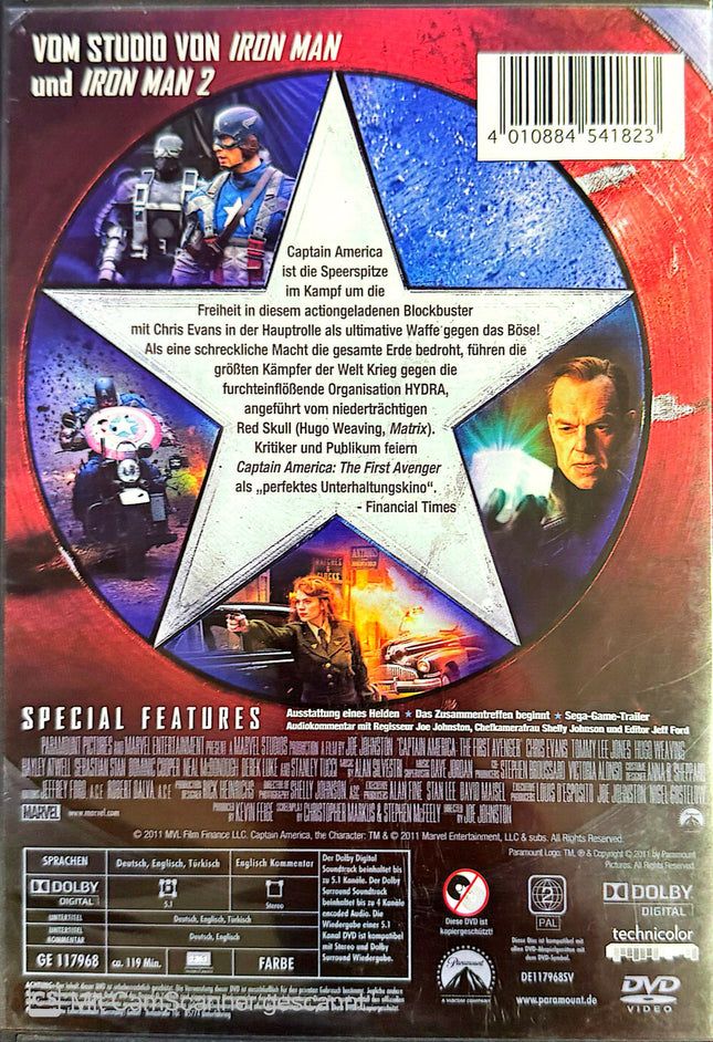 Captain America The First Avengers DVD #58