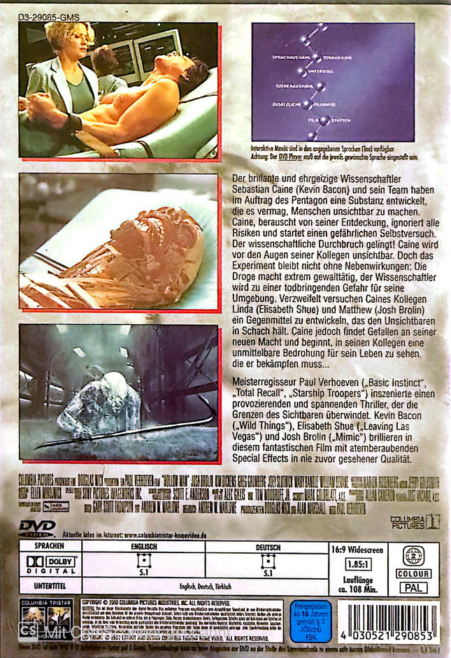 Hollow Man Unsichtbare Gefahr [DVD] #58