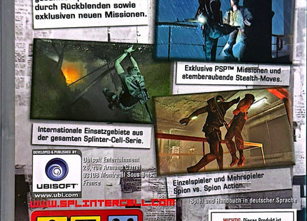 Splinter Cell essentials platinum PSP #58