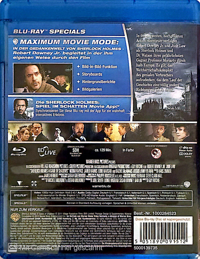 Sherlock Holmes Spiel im Schatten Blu-ray #59