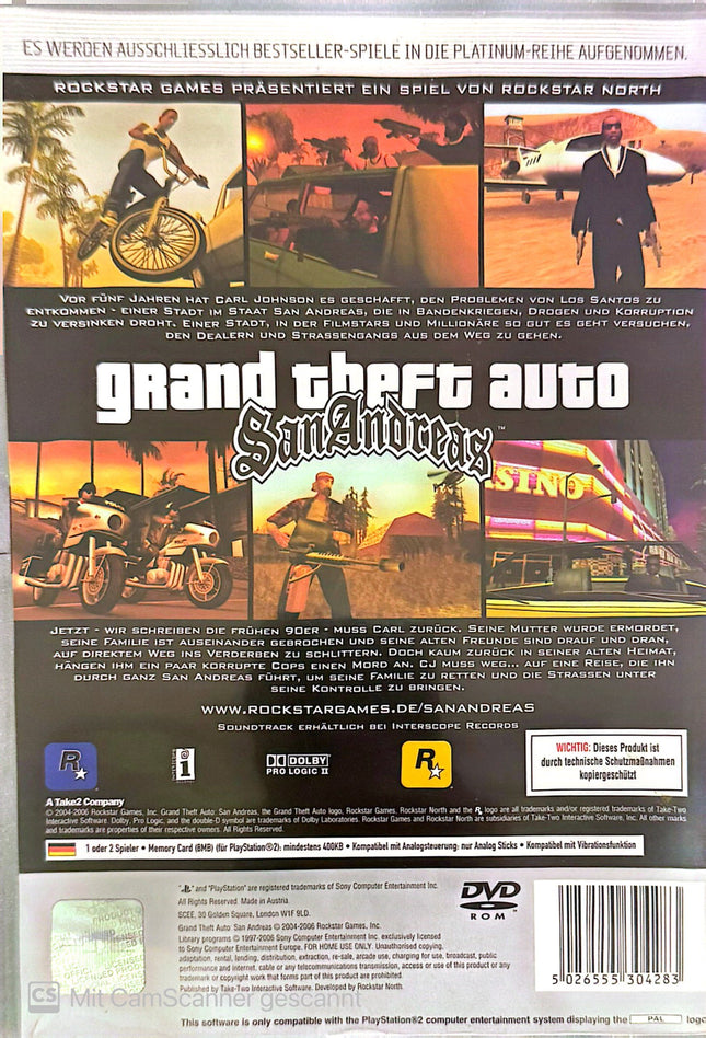 GTA San Andreas platinum PS2 #60