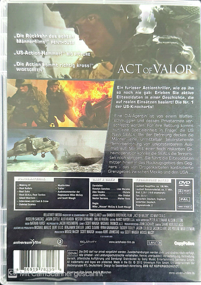 Act of Valor DVD #04