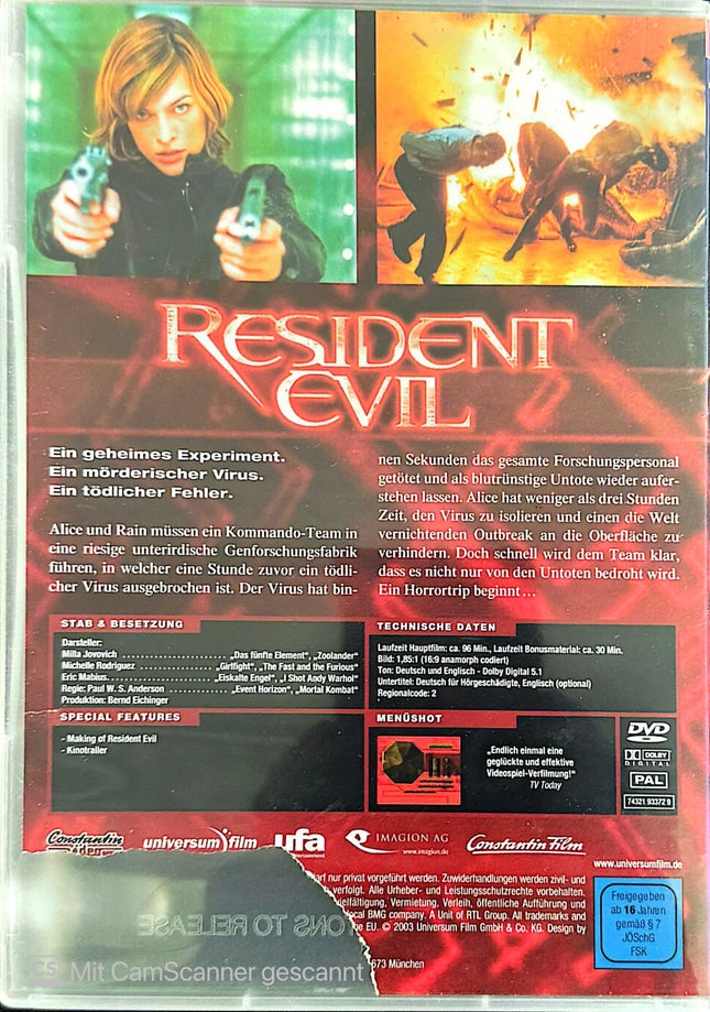 Resident Evil DVD #15