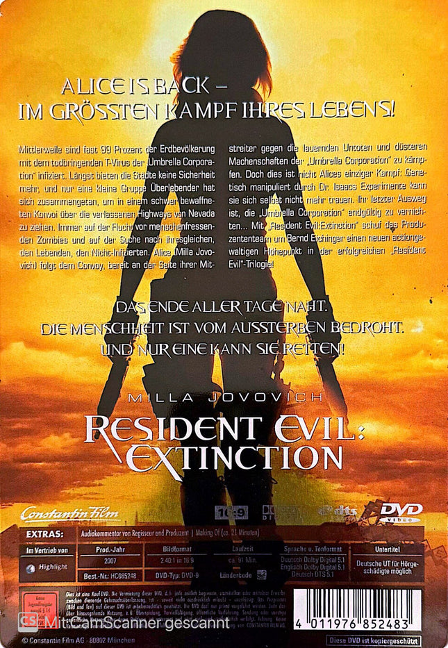 Resident Evil Extinction Steelbook DVD #15