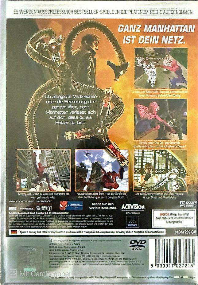 Spiderman 2 platinum PS2 #59 as-warenhandel