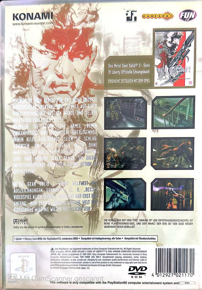 Metal Gear Solid 2 Sons of Liberty PS2 #34