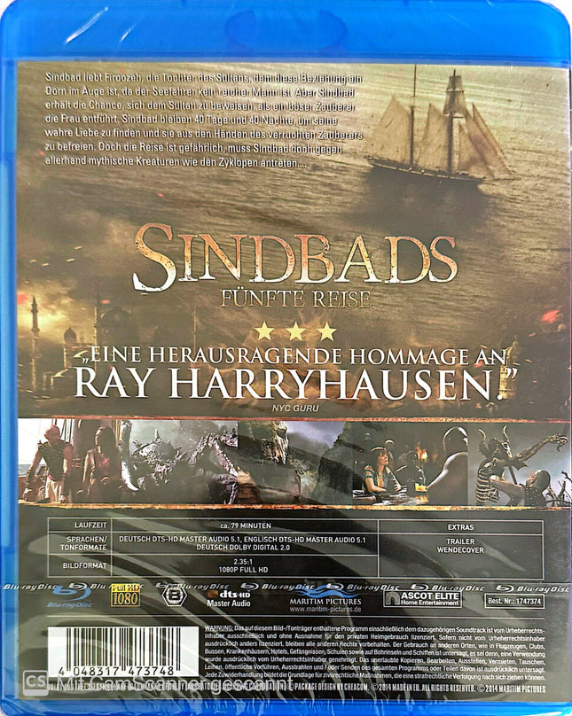 Sindbads fünfte reis Blu-ray NEU #38