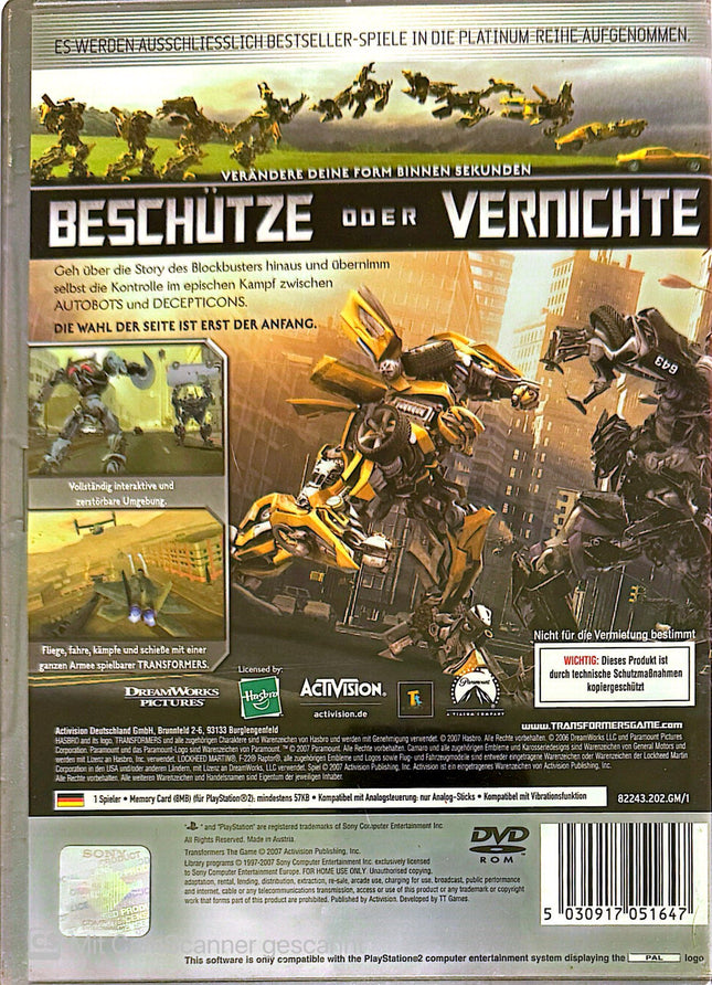 Transformers the game platinum PS2 #06