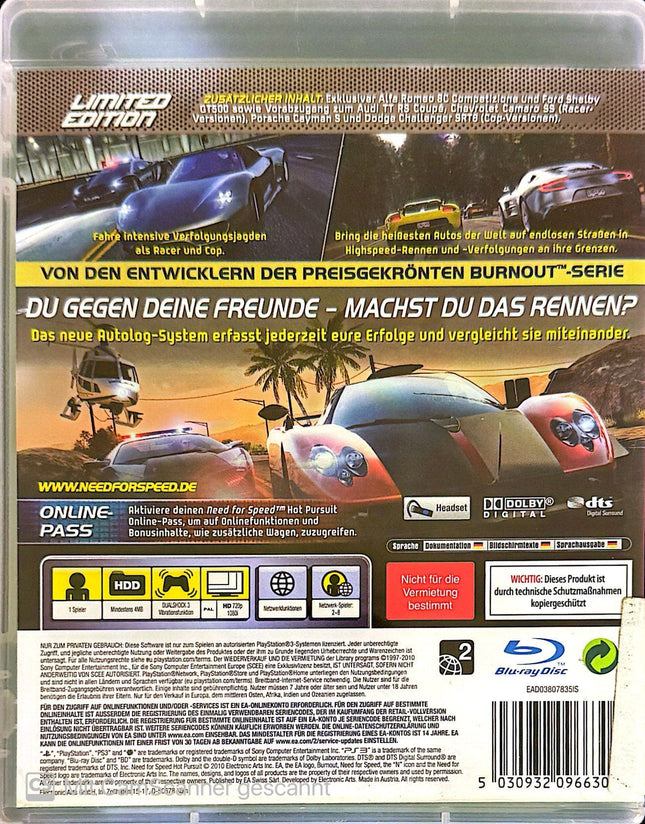 Need for Speed Hot Pursuit limited edition PS3 #06 as-warenhandel
