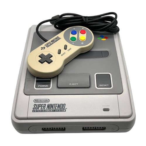 Super Nintendo mit orignal Controller allen Kabel Konsole SNES #A2/04