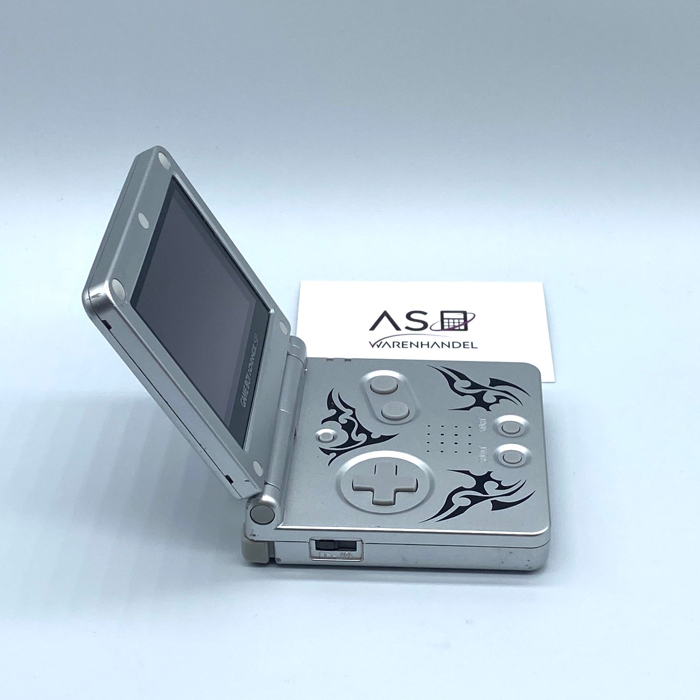 Gameboy Advance SP silber mit Ladekabel AGS-101 Konsole #04