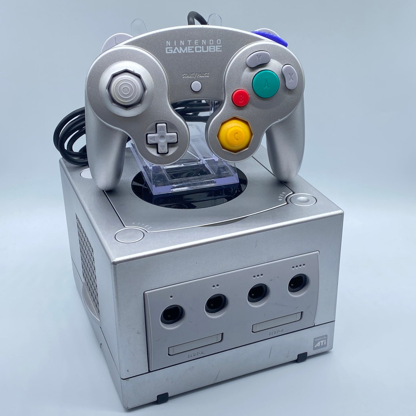 Nintendo Gamecube silber top Zustand mit Controller und allen Kabeln DOL-001(EUR)