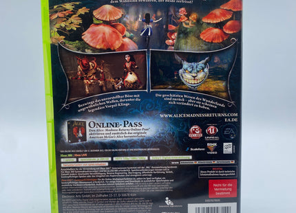 Alice Madness Returns rarität selten Xbox360 #03