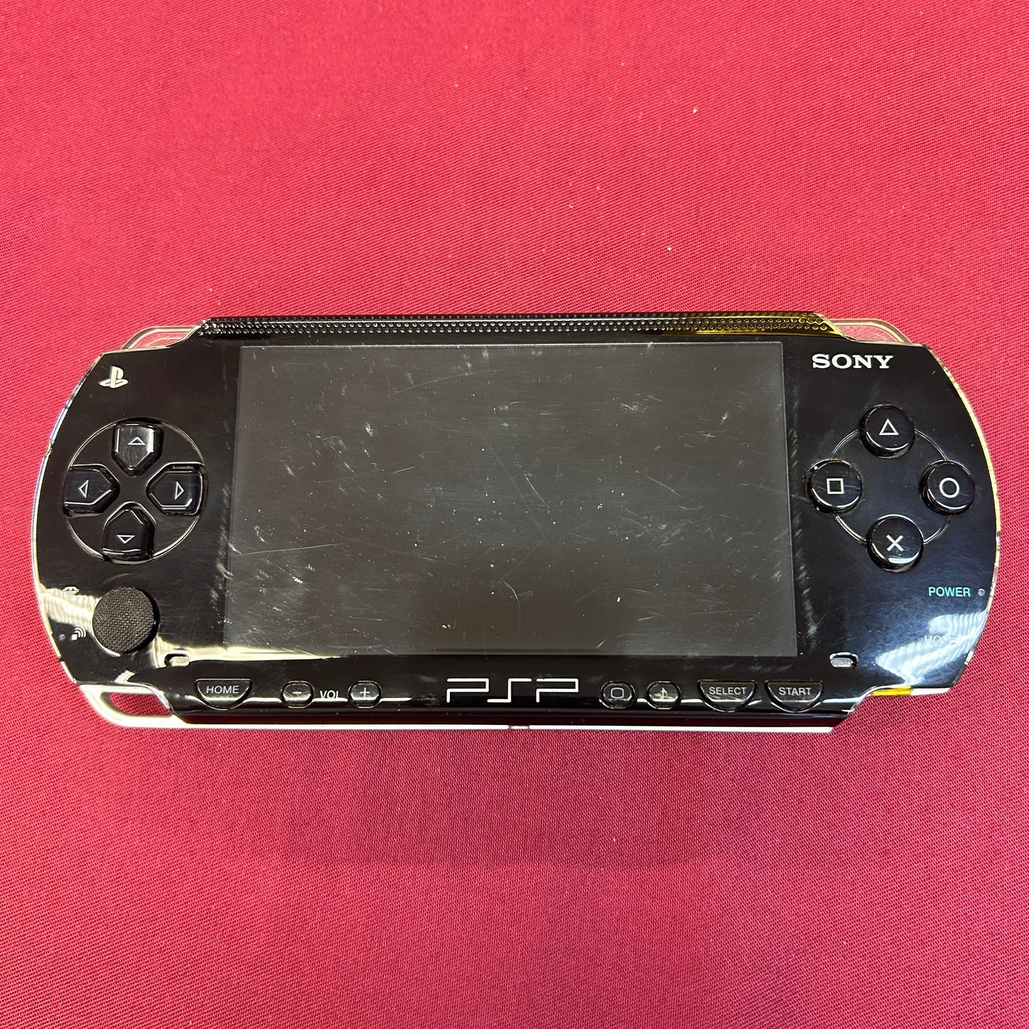 PSP 1004 Konsole schwarz neue Baterrie Stoffetui Ladegerät #04