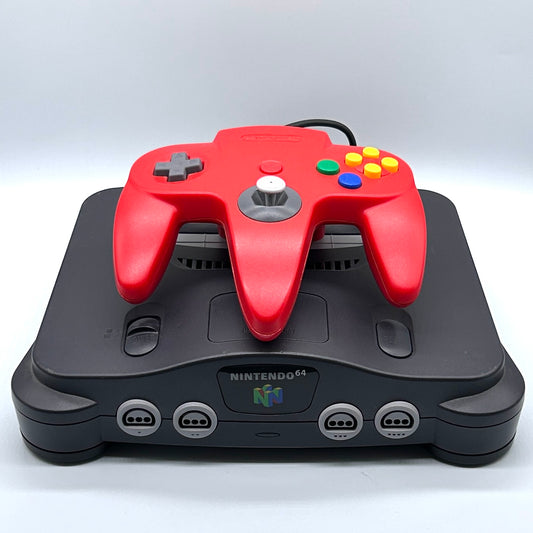 Nintendo N64 Konsole alle Kabel guter Zustand #A1