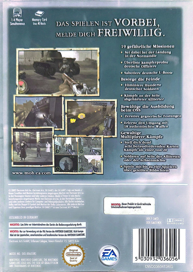 Medal of Honor Frontline [Nintendo] Gamecube #52