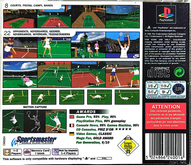 Sampras Extreme Tennis [PS1] Playstation 1 #51