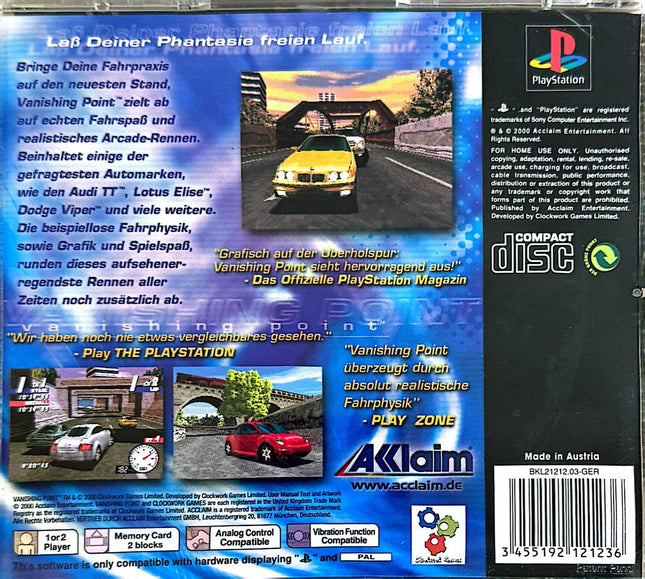 Vanishing Point [PS1] Playstation 1 #51